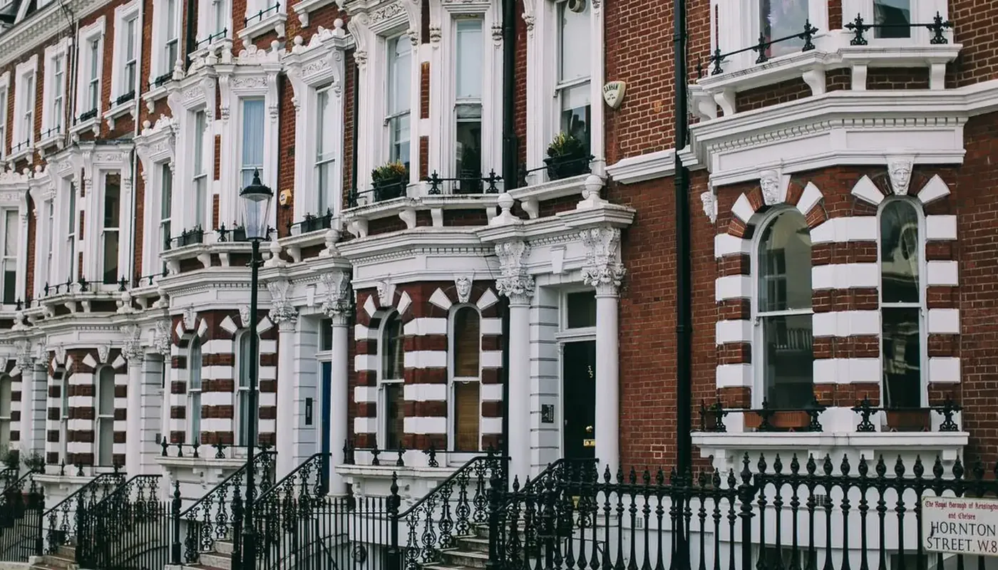 A London terrace of rented flats, the kind of property where deposit protection and a dated check-in report decide the end of a tenancy